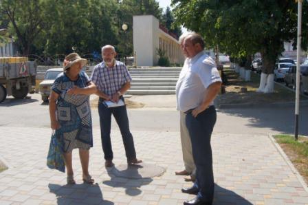 Ремонтные работы в центре Тбилисской